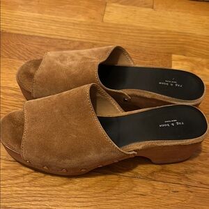 Rag and Bone Tan Suede Women's Clogs